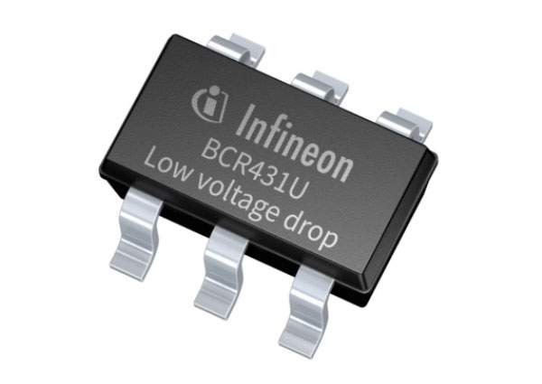 英飞凌infineon LED驱动芯片BCR431U低电压降设备