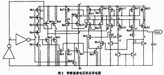 低温漂CMOS的电源抑制比及启动电路图