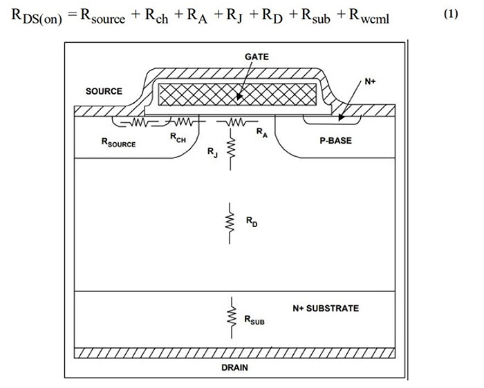功率MOS场效应管导通电阻图解