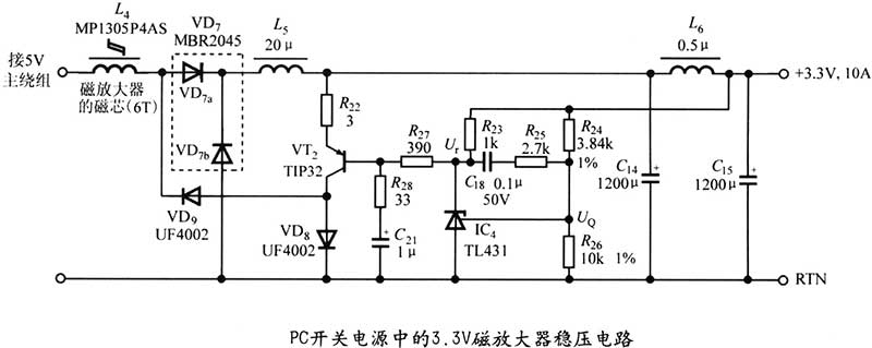 MOS场效应管应用于磁放大器工作原理