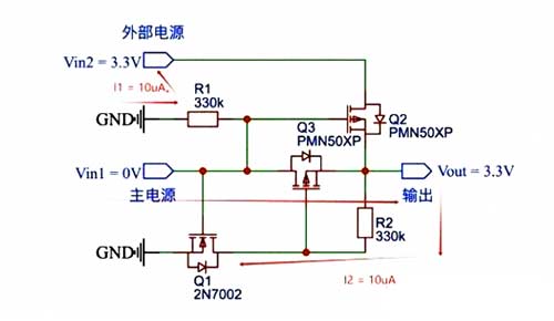 MOS场效应管应用于双电源自动切换电路-MOS场效应管知识-竟业电子